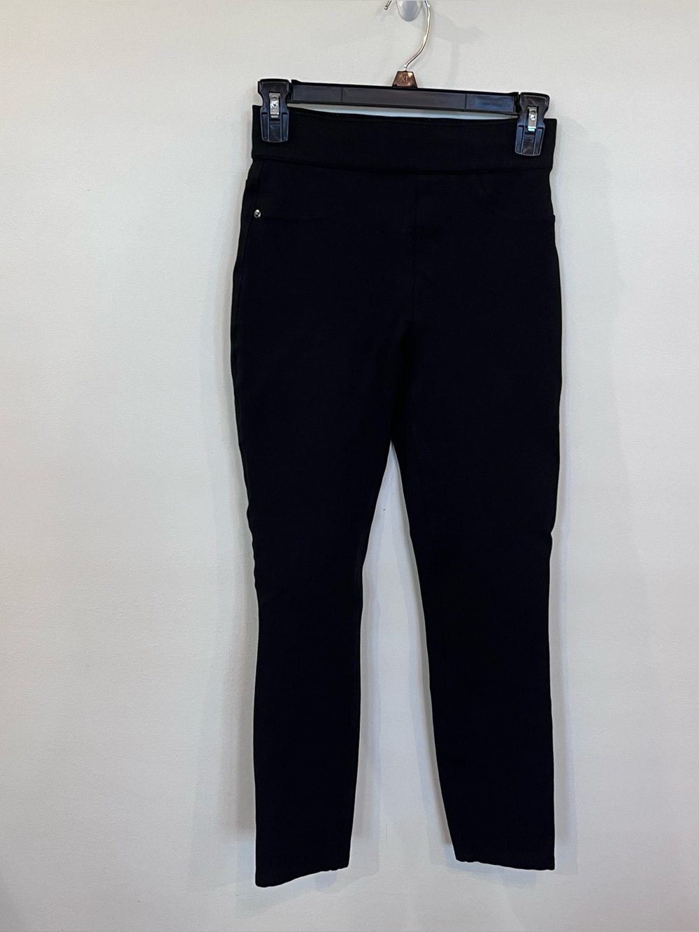 SPANX Black High-Waist Slim Ponte Pants